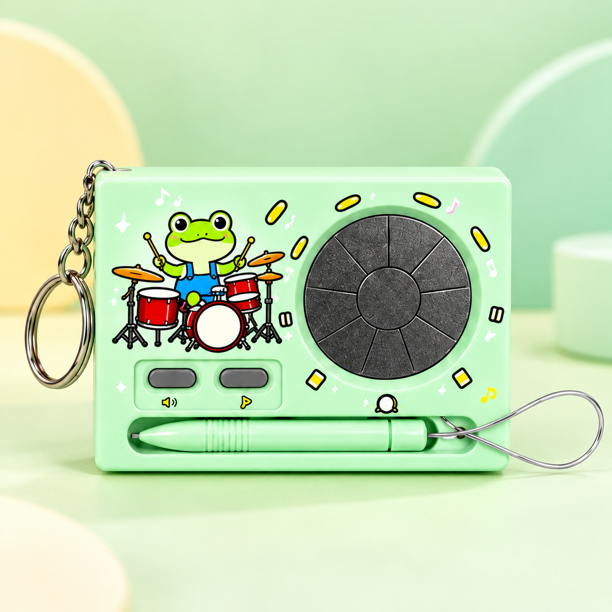 Mini Electronic Drum Keychain