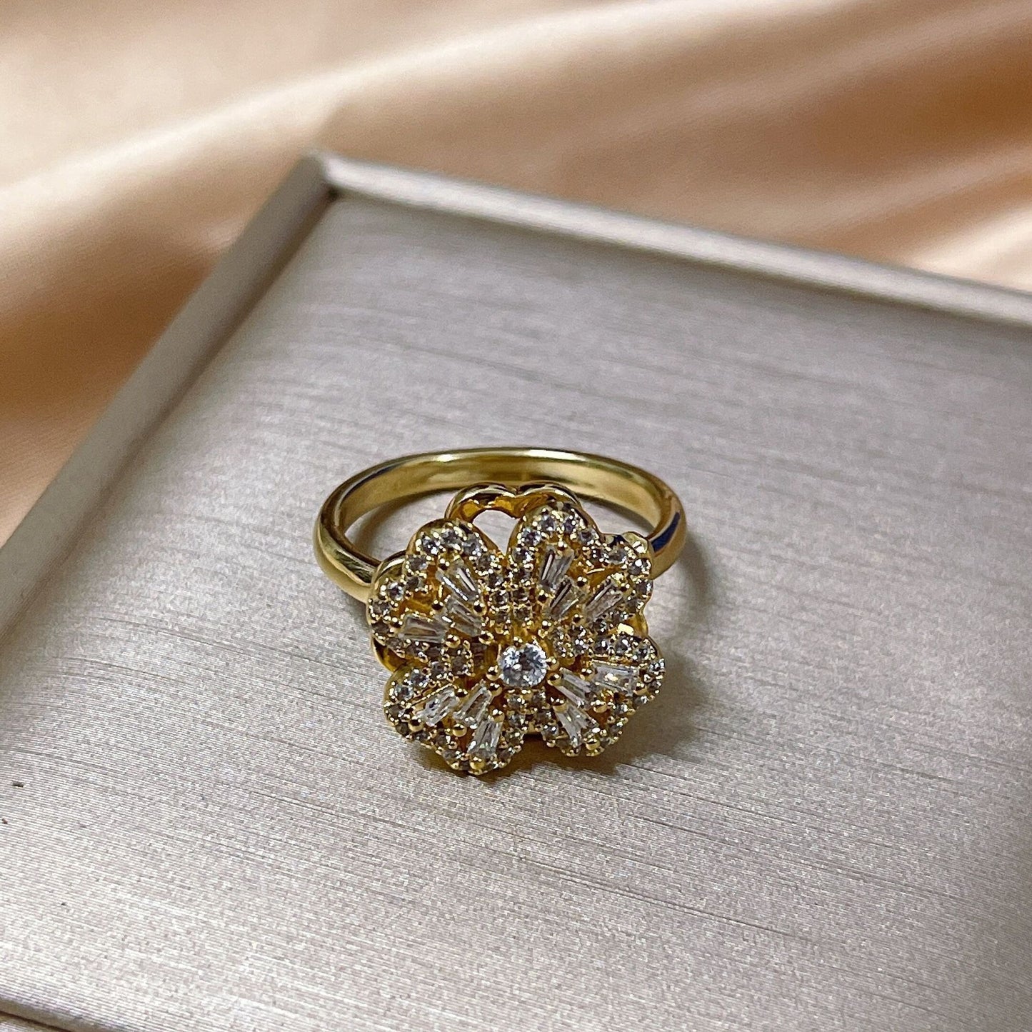 Rotating Flower Ring