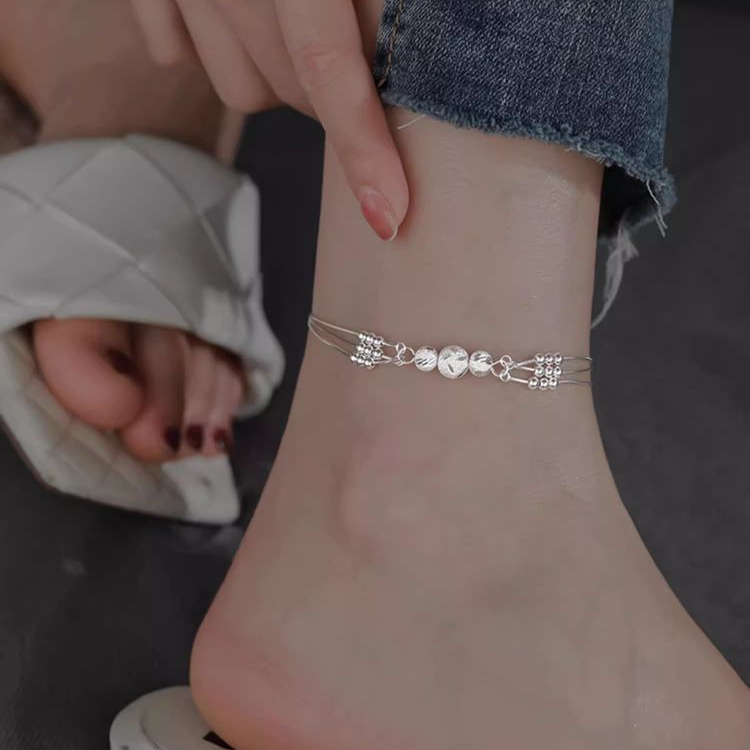 Siltver Anklet