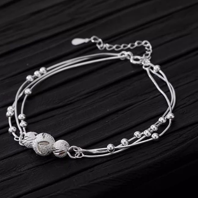Siltver Anklet