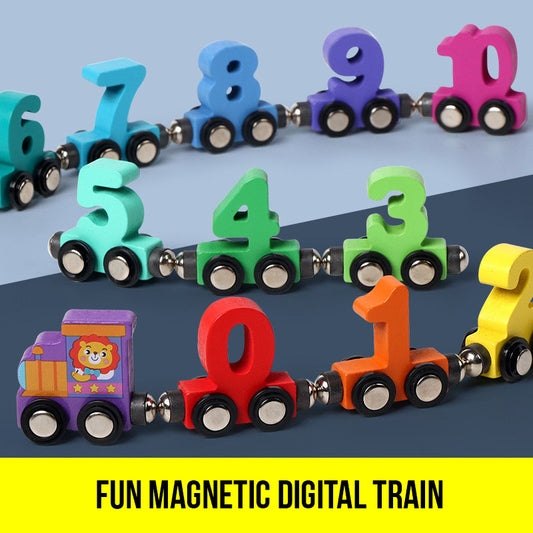 Wooden Number Train