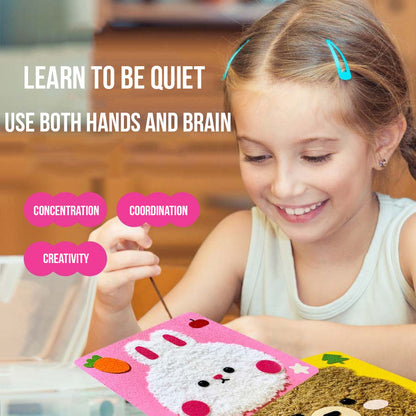 Fluffy Yarn Art Kit