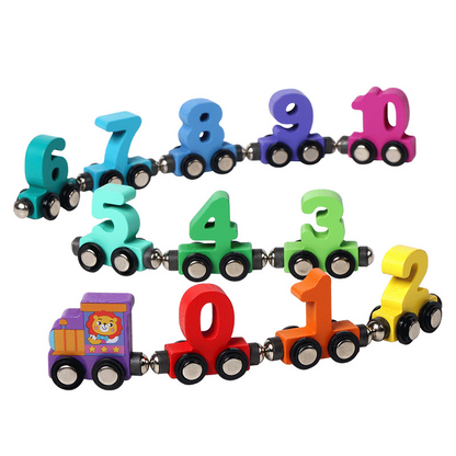 Wooden Number Train