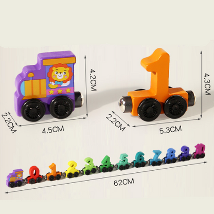 Wooden Number Train