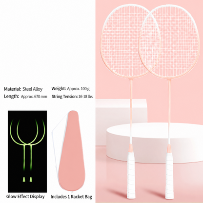 NightGlow Badminton Racket