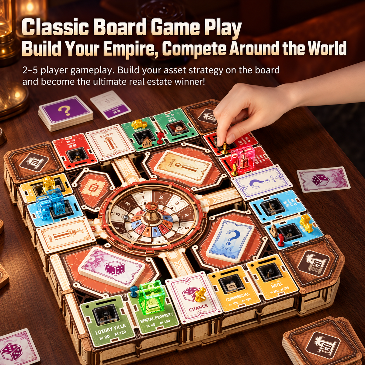 3D Wooden Strategy Board Game