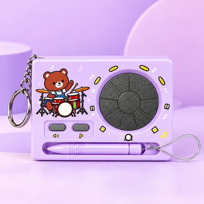 Mini Electronic Drum Keychain
