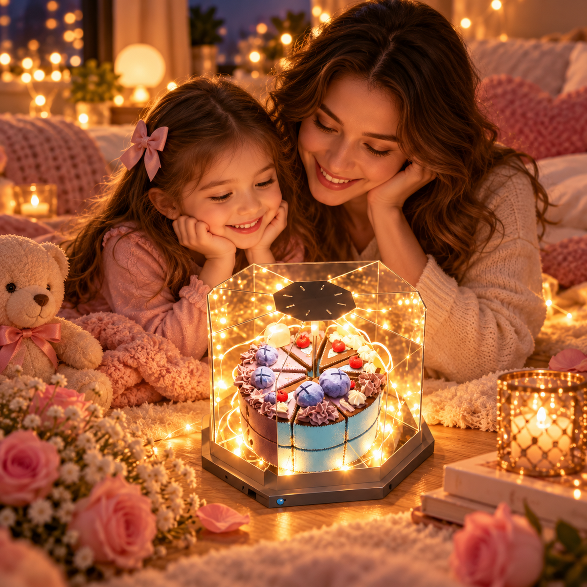Cake-shaped night light