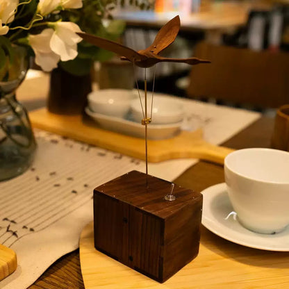 Wooden Flying Bird Sculpture