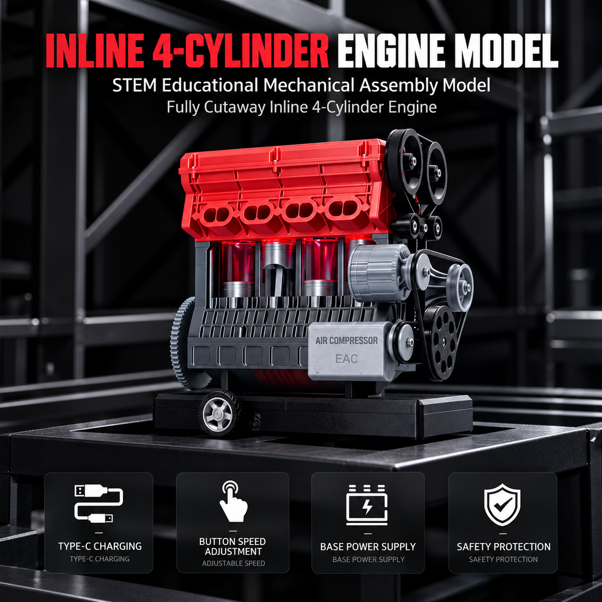 4-Cylinder Engine Model Kit