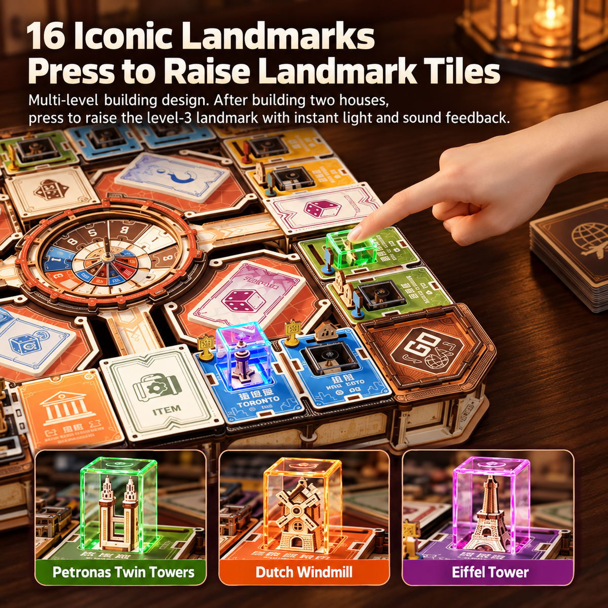 3D Wooden Strategy Board Game