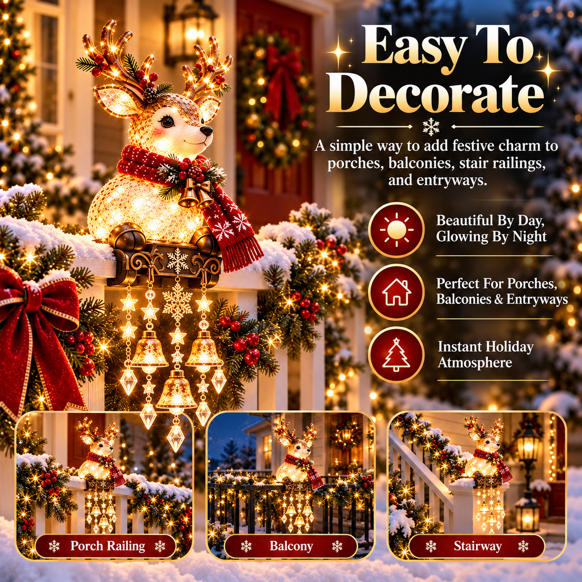 Christmas Railing Lights