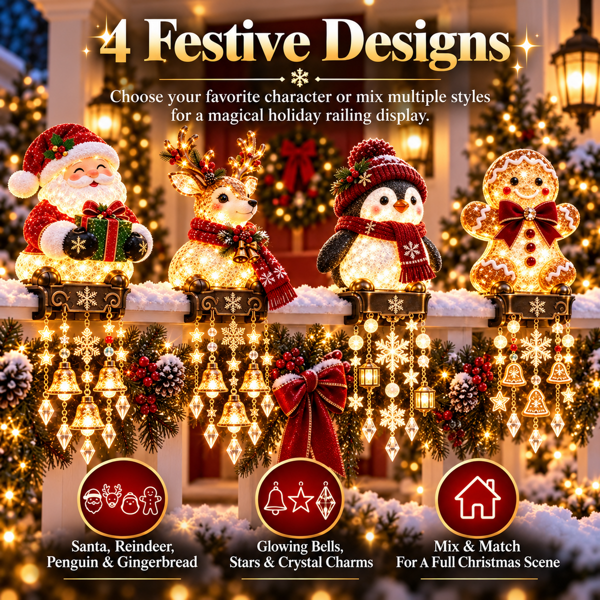 Christmas Railing Lights