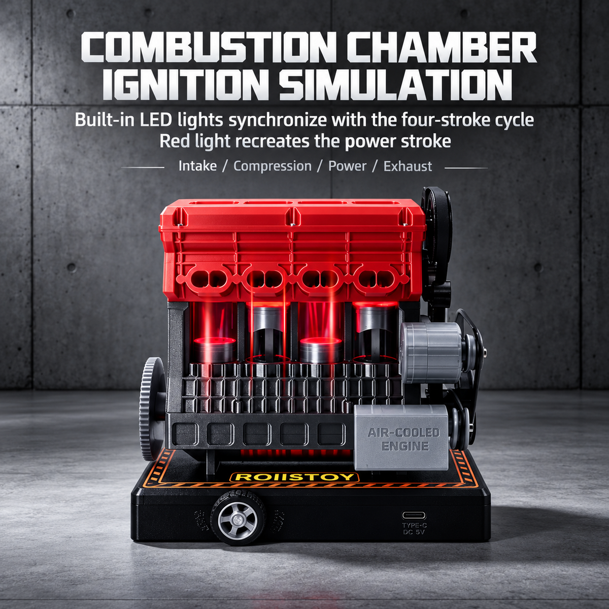 4-Cylinder Engine Model Kit