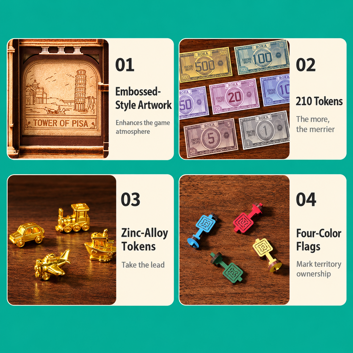 3D Wooden Strategy Board Game