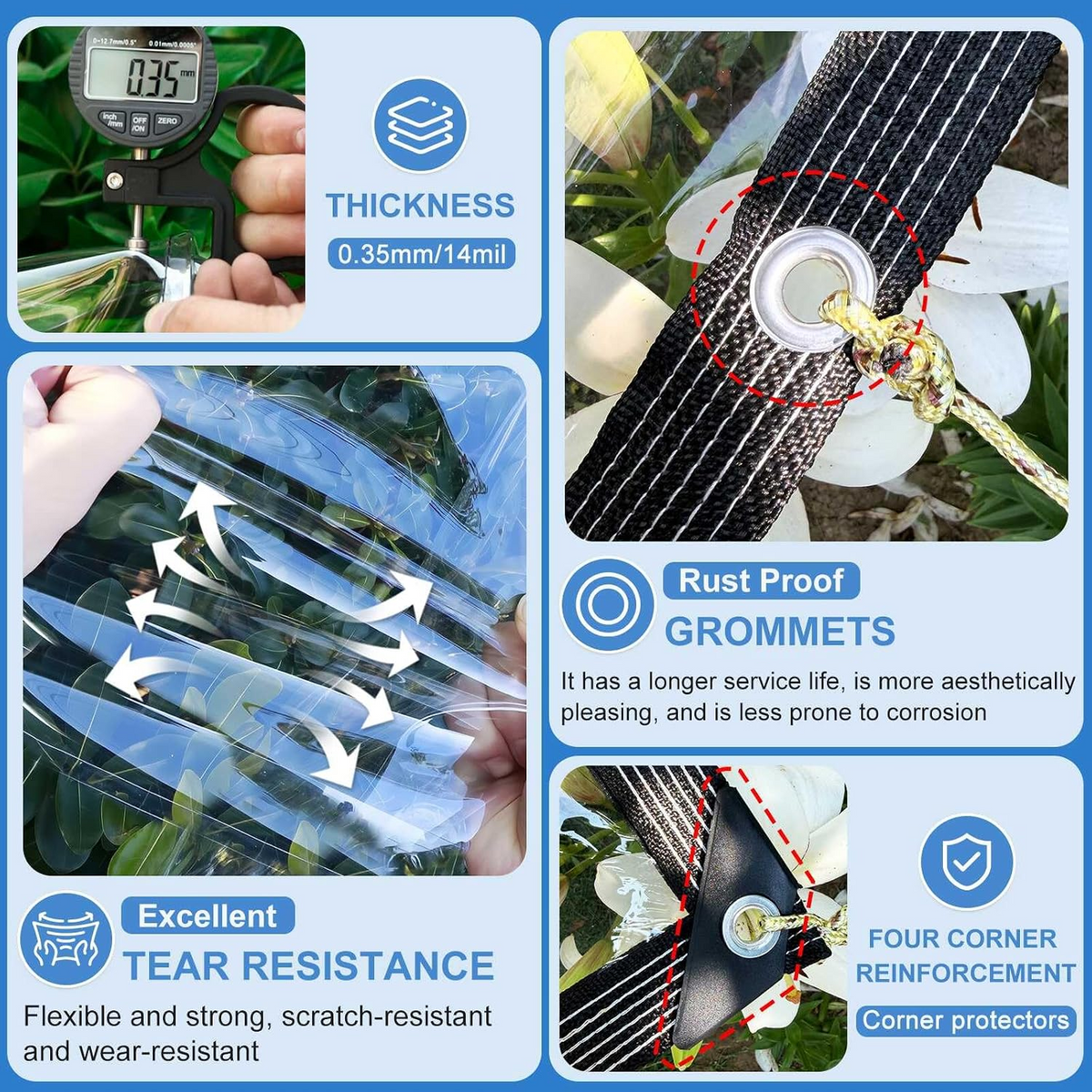 Clear Outdoor Tarp