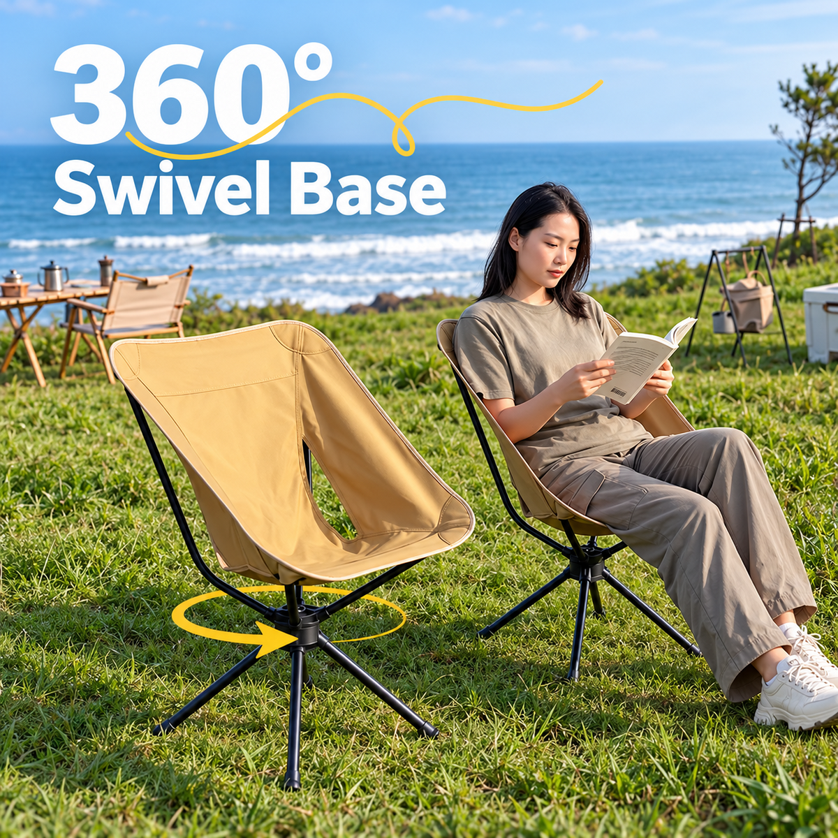 360° Swivel Camping Chair