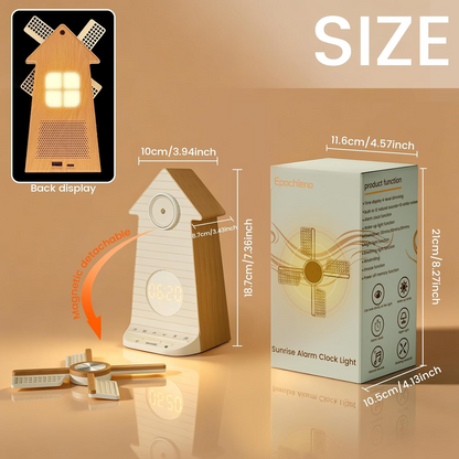 Windmill Sleep Clock 3-in-1