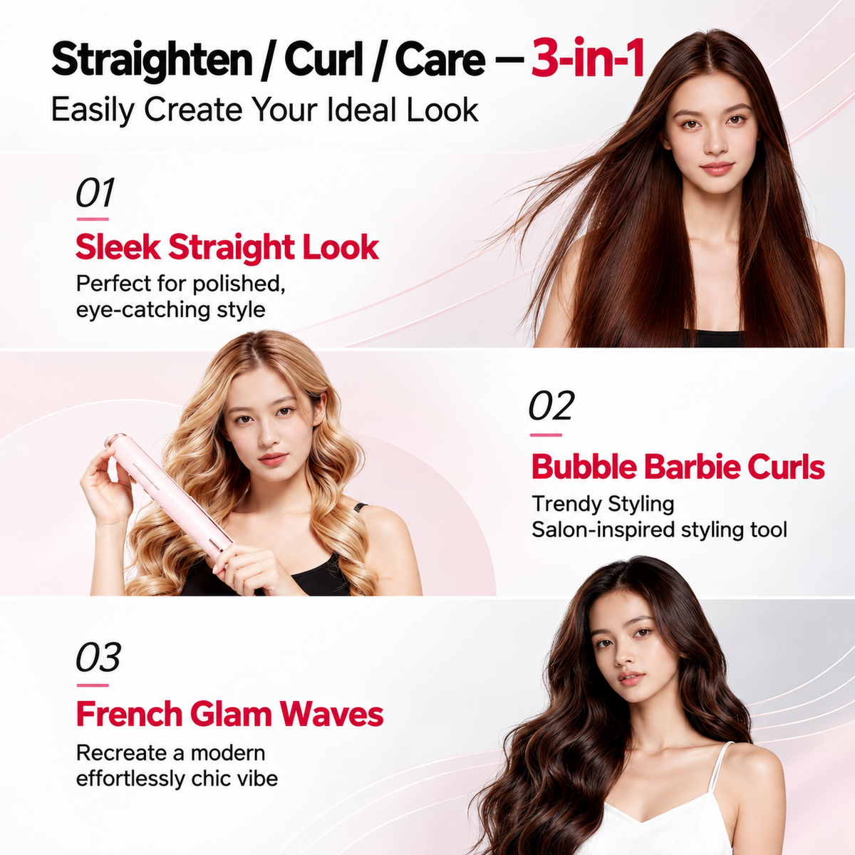 3-in-1 Mist Hair Straightener