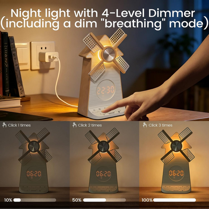 Windmill Sleep Clock 3-in-1