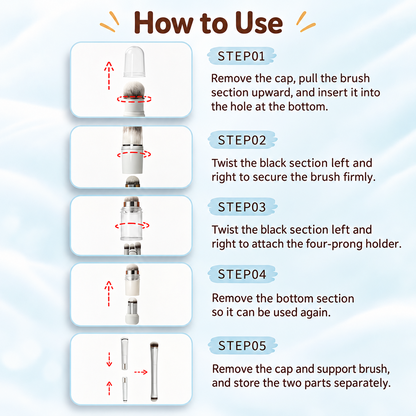 6-in-1 Travel Makeup Brush