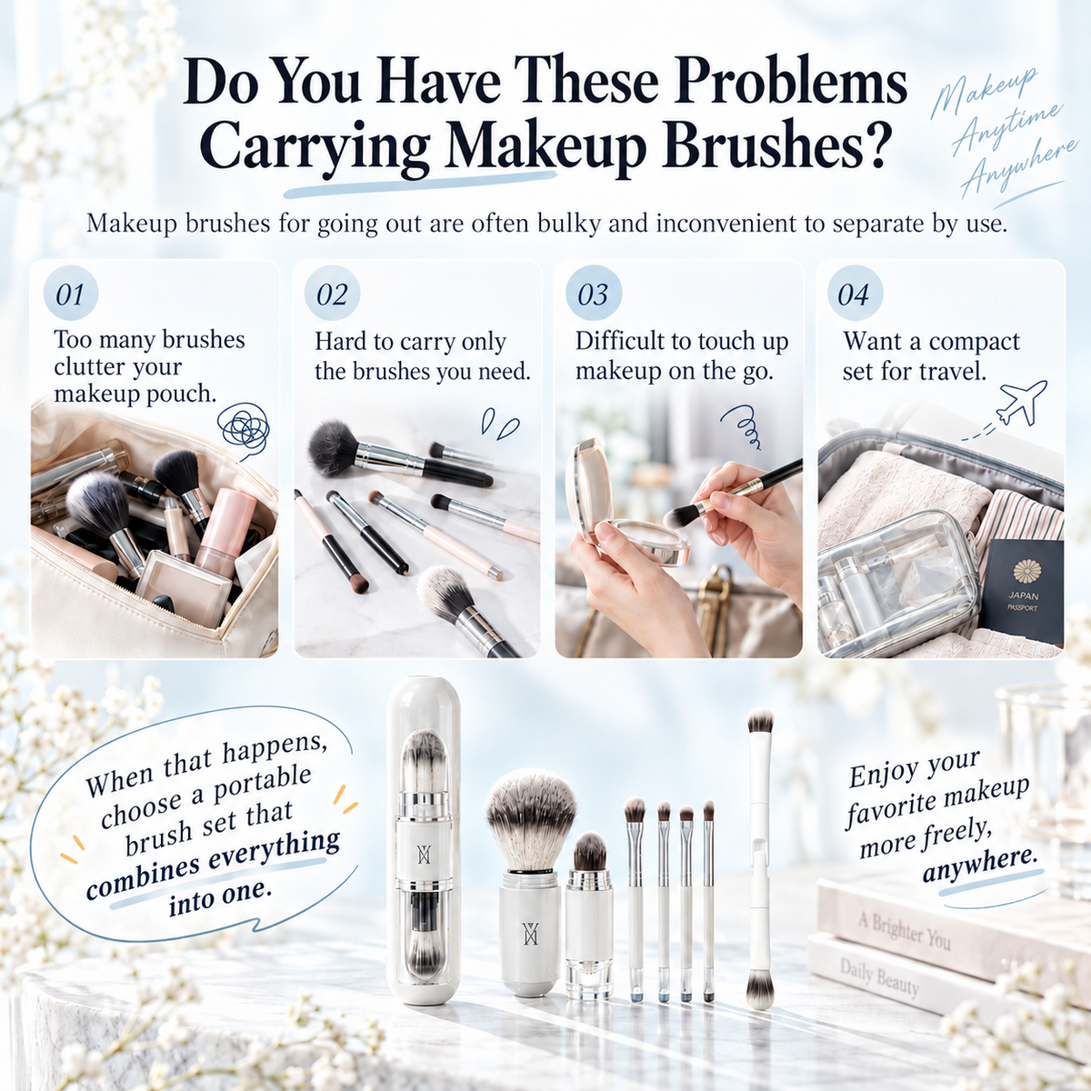 6-in-1 Travel Makeup Brush