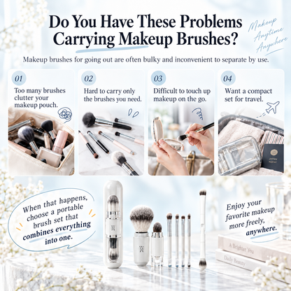 6-in-1 Travel Makeup Brush