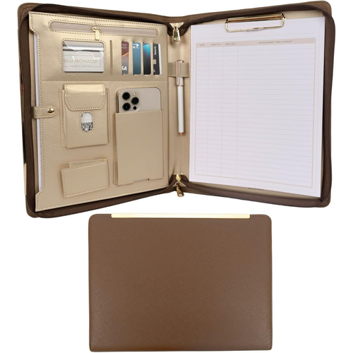 Zippered Leather Portfolio