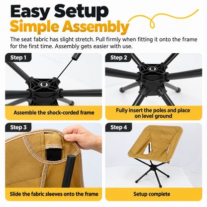 360° Swivel Camping Chair