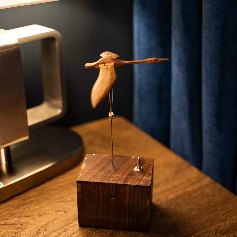 Wooden Flying Bird Sculpture