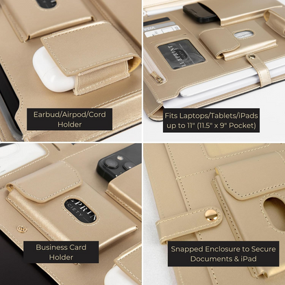 Zippered Leather Portfolio