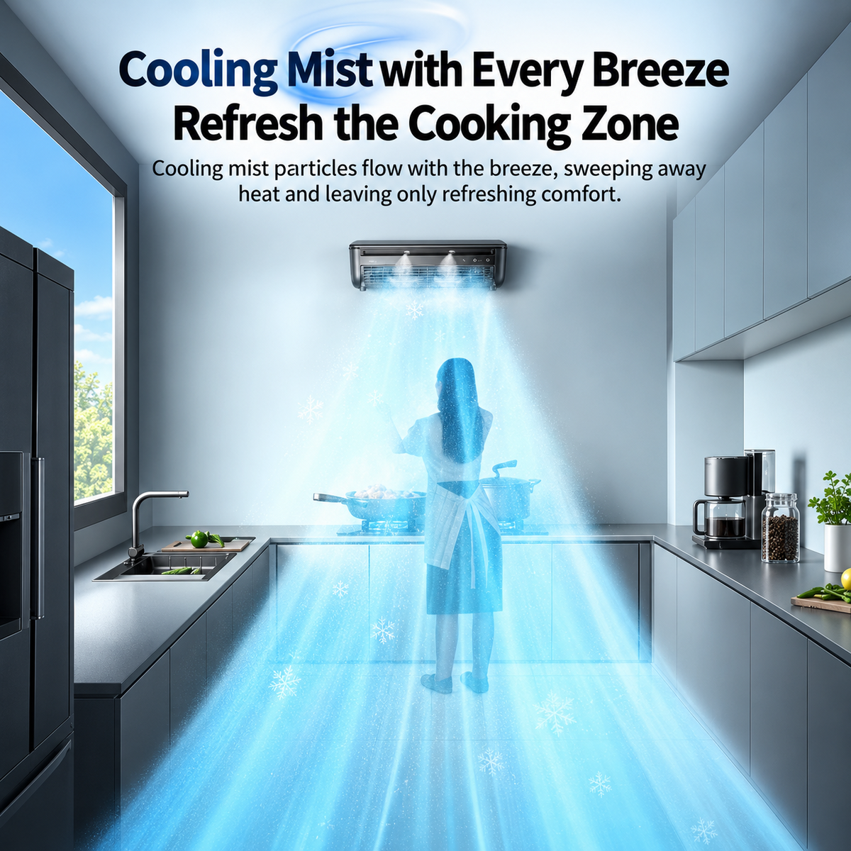 Kitchen Ice Mist Fan