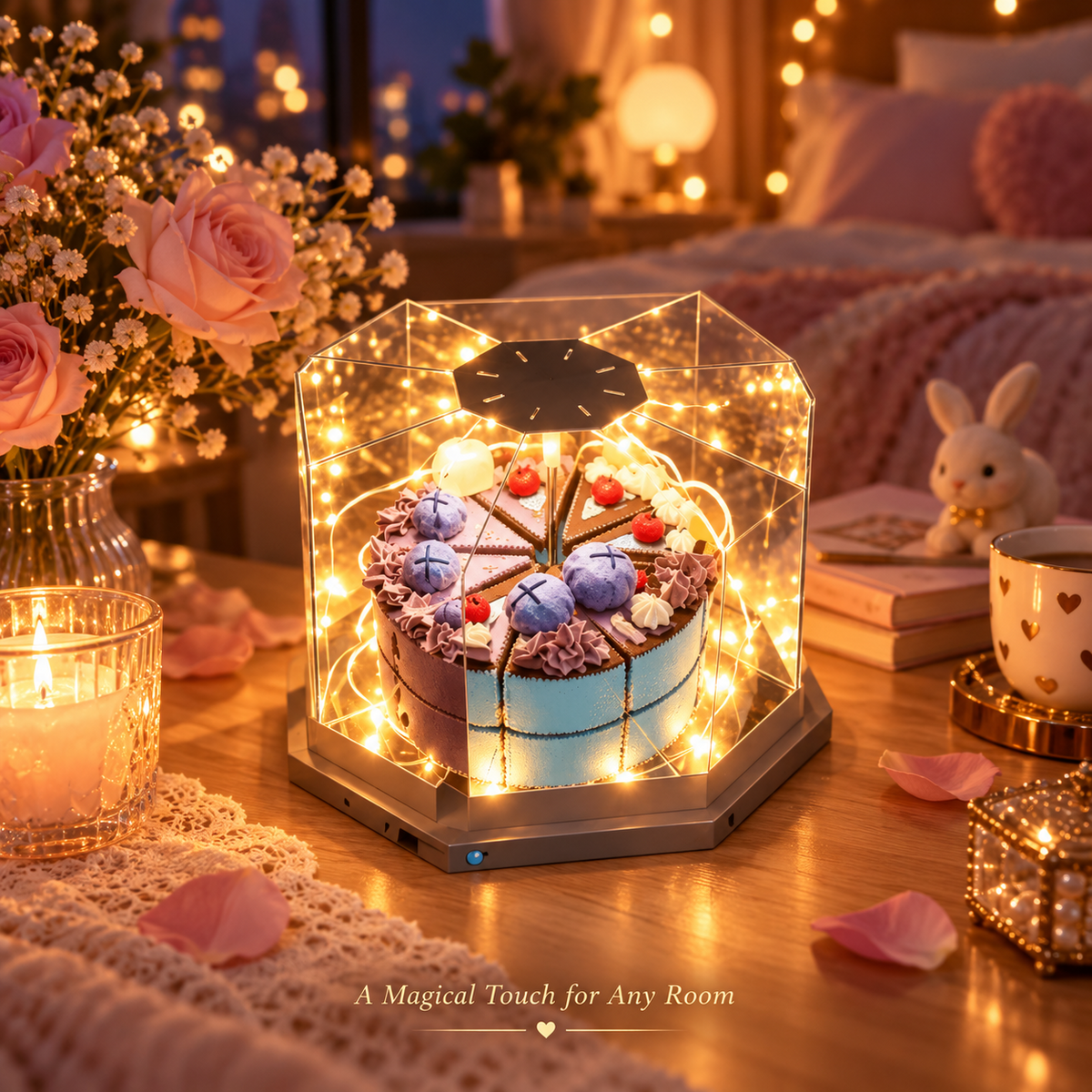 Cake-shaped night light