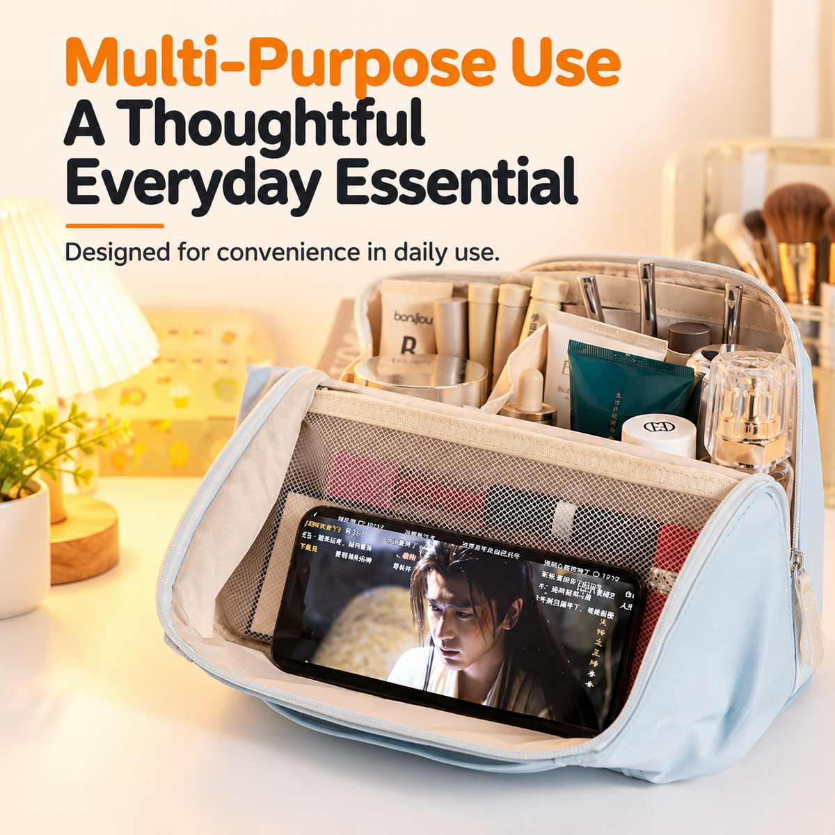 Large Capacity Travel Makeup Bag