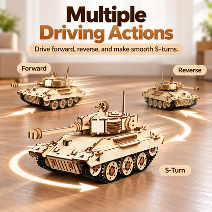 Wooden RC Tank Building Kit
