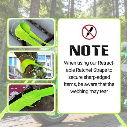 Auto-Retract Tie Down Straps
