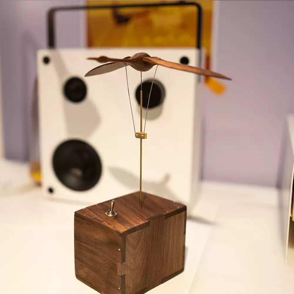 Wooden Flying Bird Sculpture